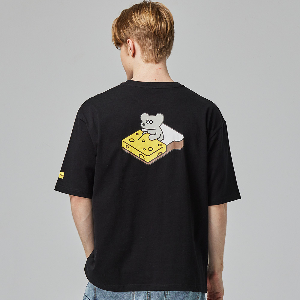 ANDY THE MOUSE,ANDY,安迪老鼠,T恤,厚磅T,重磅純棉T,寬版T,挺版短T,男女共版T,寬版T,棉T,精梳棉,印花T恤,潮流T恤,日系插畫T,中性T恤,親膚棉T,夏季T恤,扎實,柔軟,不悶熱,親膚
