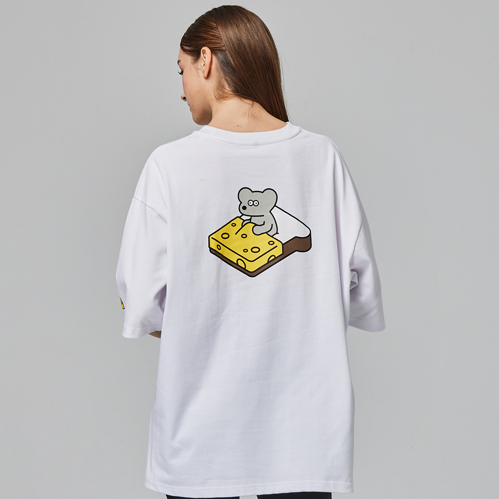ANDY THE MOUSE,ANDY,安迪老鼠,T恤,厚磅T,重磅純棉T,寬版T,挺版短T,男女共版T,寬版T,棉T,精梳棉,印花T恤,潮流T恤,日系插畫T,中性T恤,親膚棉T,夏季T恤,扎實,柔軟,不悶熱,親膚