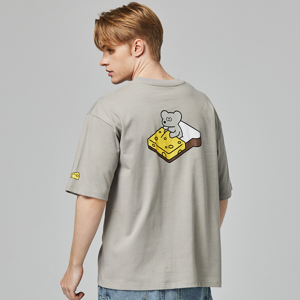 ANDY THE MOUSE,ANDY,安迪老鼠,T恤,厚磅T,重磅純棉T,寬版T,挺版短T,男女共版T,寬版T,棉T,精梳棉,印花T恤,潮流T恤,日系插畫T,中性T恤,親膚棉T,夏季T恤,扎實,柔軟,不悶熱,親膚