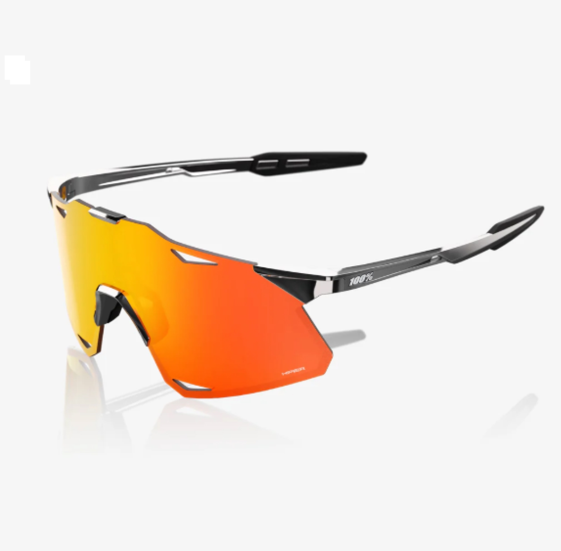 現貨【100%】Hypercraft® 自行車輕量風鏡 / 液態銀框 鏡面紅片（附透明片）