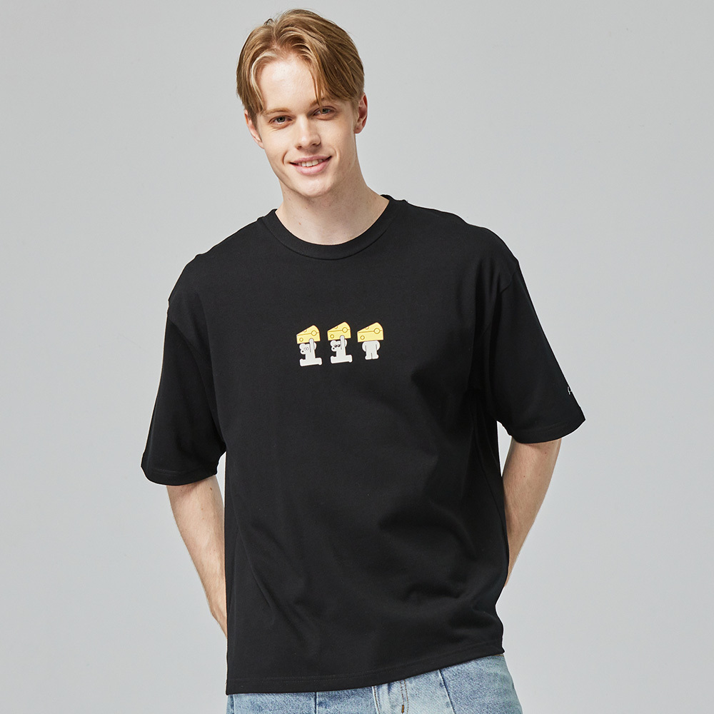 ANDY THE MOUSE,ANDY,安迪老鼠,T恤,厚磅T,重磅純棉T,寬版T,挺版短T,男女共版T,寬版T,棉T,精梳棉,印花T恤,潮流T恤,日系插畫T,中性T恤,親膚棉T,夏季T恤,扎實,柔軟,不悶熱,親膚