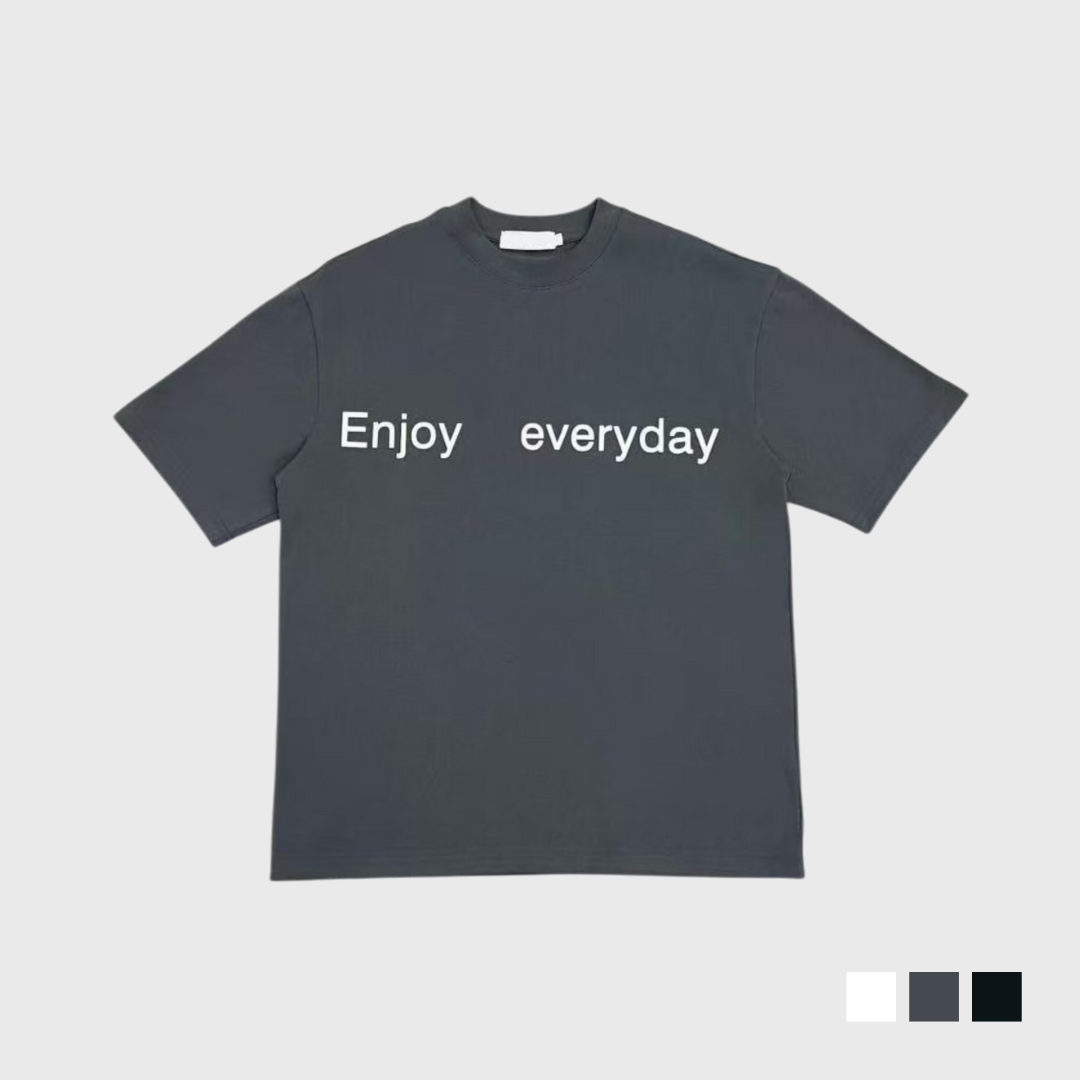 Enjoy everyday字母短T
