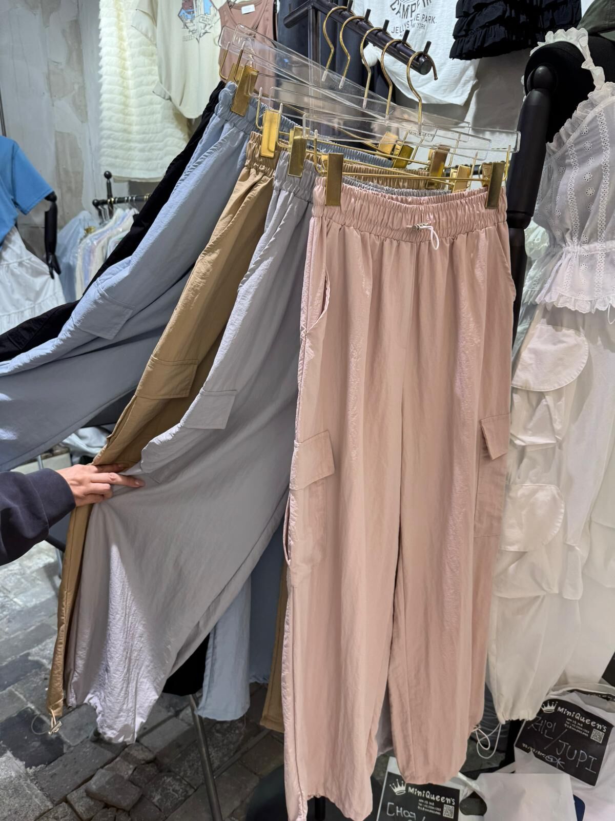 （3242）橡筋腰束腳褲 (5色可選)