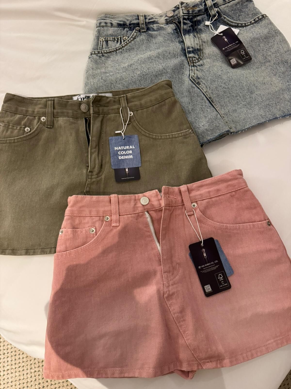 （3243）牛仔料短裙 (3色可選)