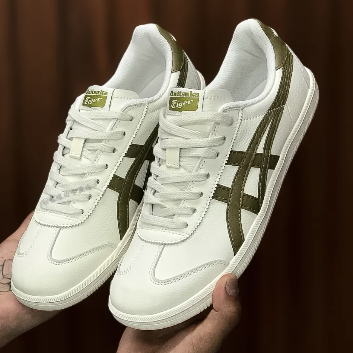 ONITSUKA TIGER TOKUTEN  奶油 橄欖綠 WHITE MOSS GREEN 休閒鞋 男女鞋 1183B938-103
