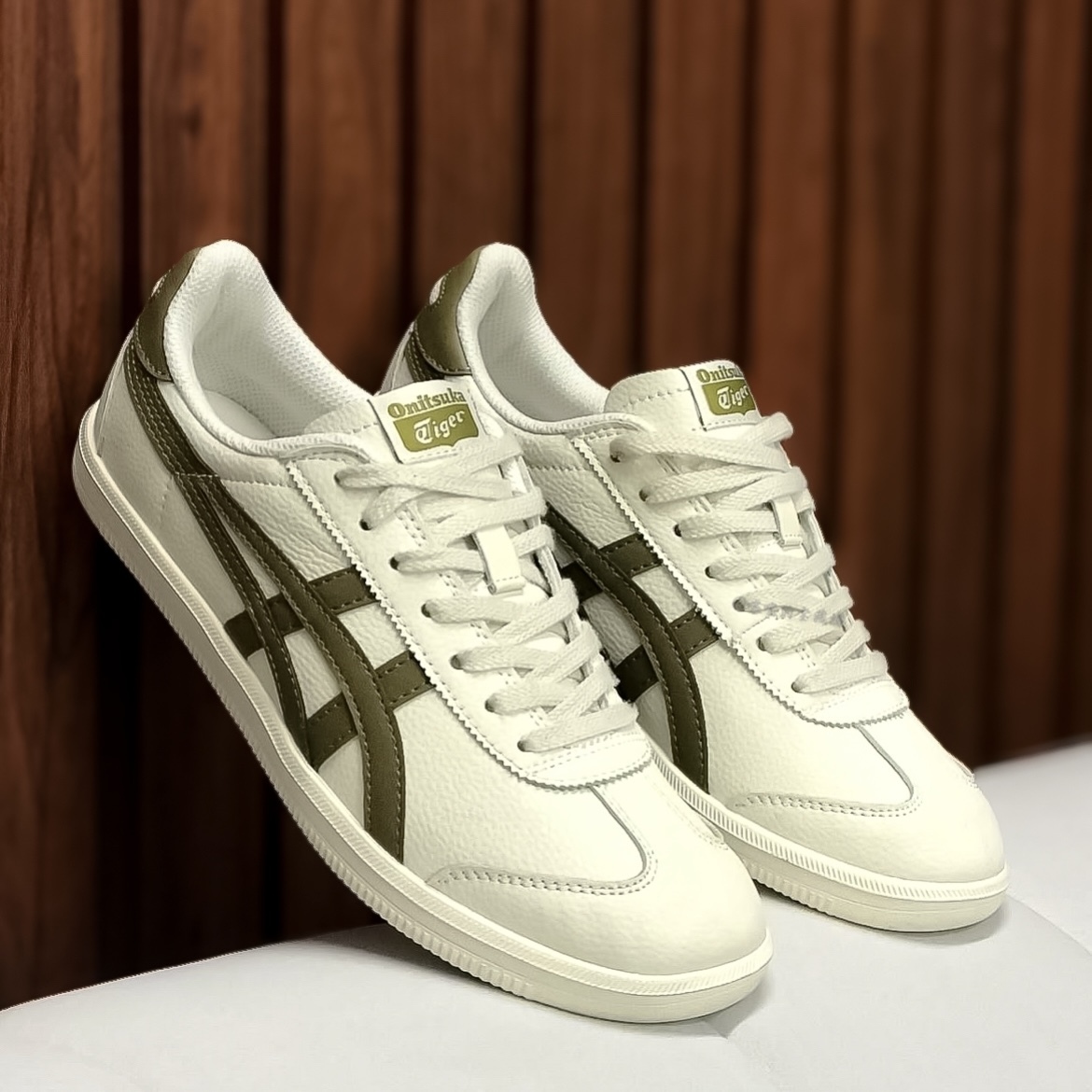 ONITSUKA TIGER TOKUTEN  奶油 橄欖綠 WHITE MOSS GREEN 休閒鞋 男女鞋 1183B938-103