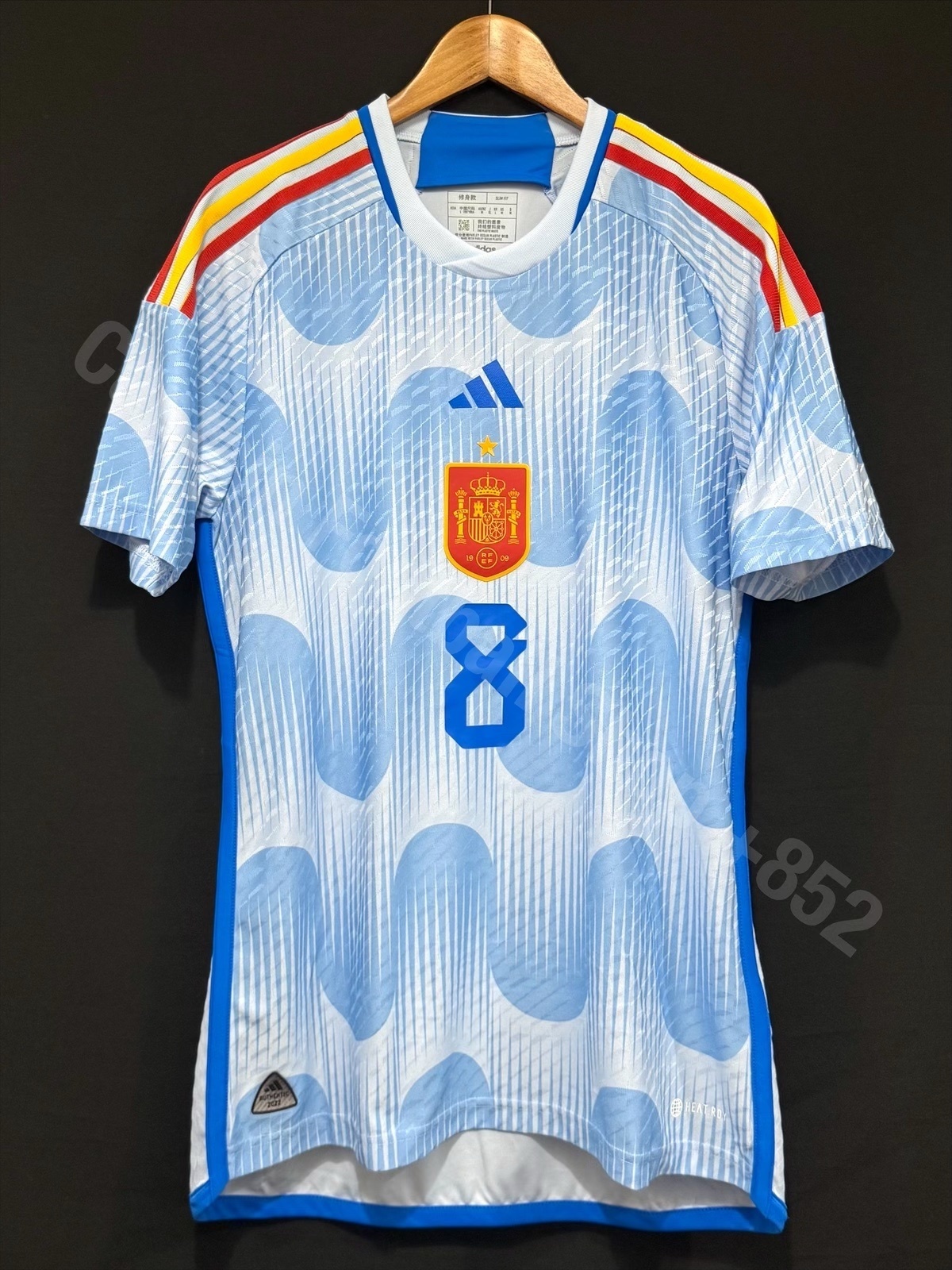 (BNWT) Spain 2022-2023 Adidas Away Authentic Player Shirt #8 KOKE