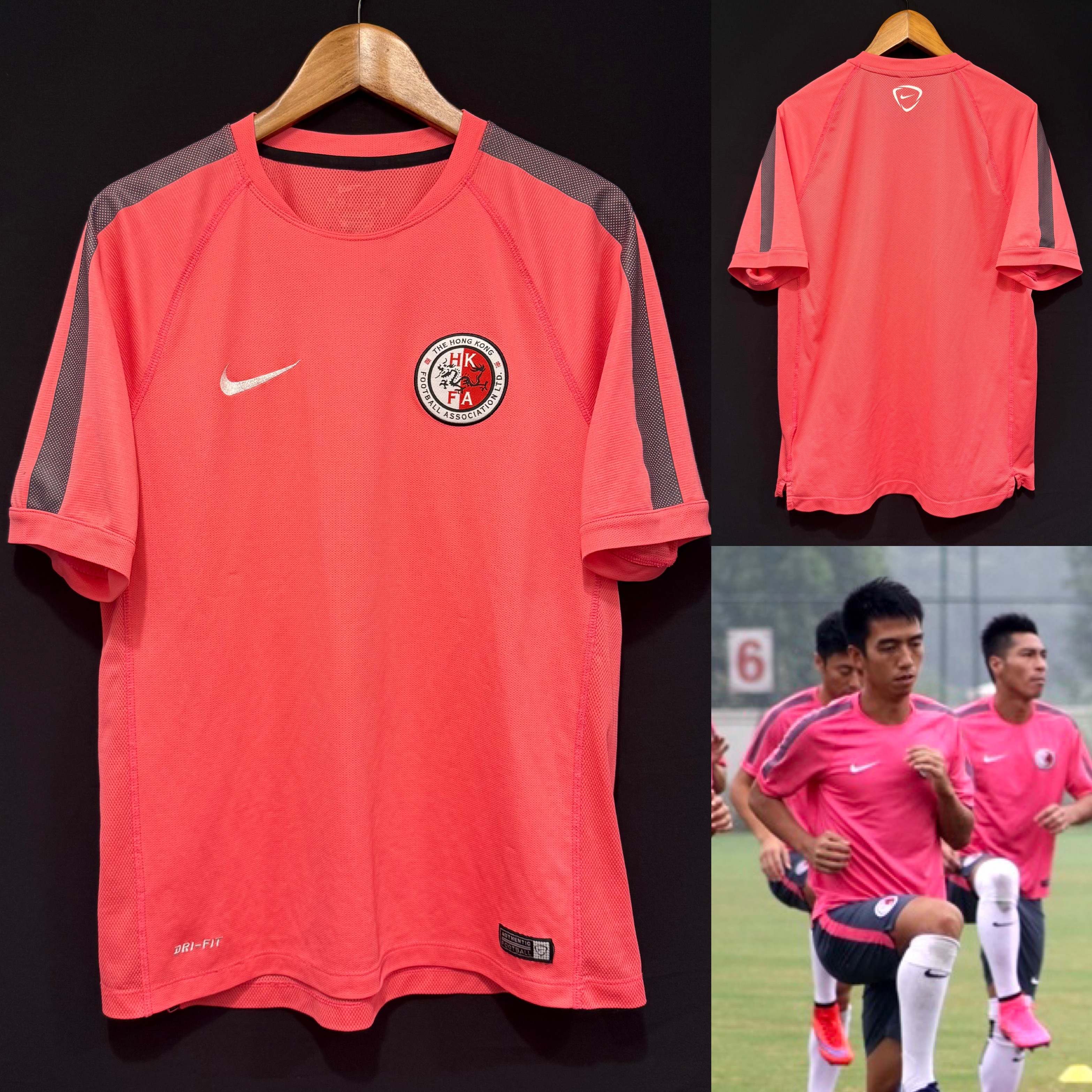 (Match Worn) Hong Kong Football Team 2014-2016 Nike Match Worn Training Shirt