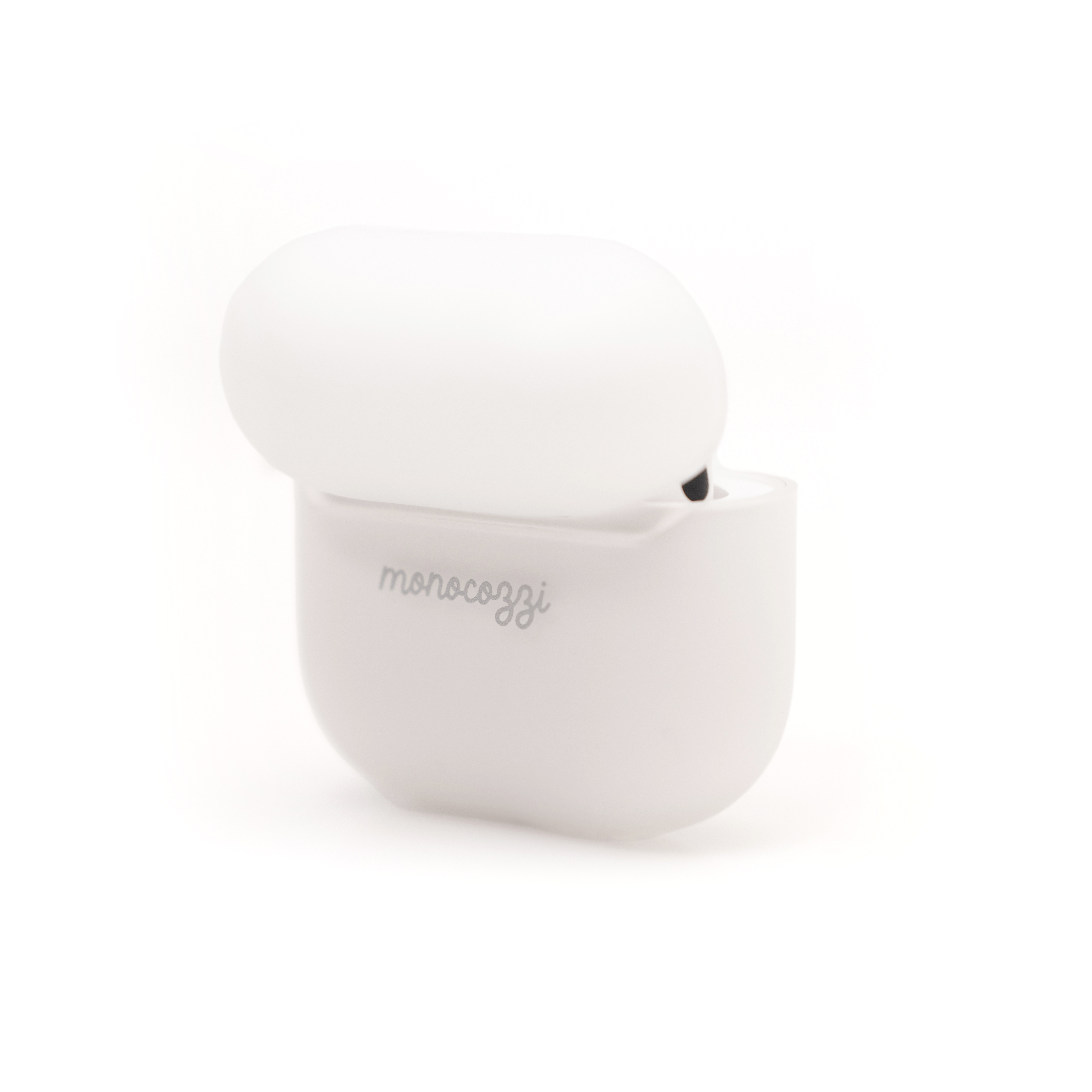 ESSENTIALS | Dust Proof Translucent Soft Plastic Case for AirPods 4 with Strap  - Translucent / Terracotta