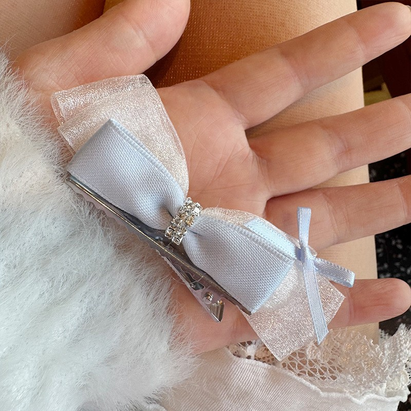 [4 FOR RM10] Sheer Mesh Bow Delicate Hair Clip