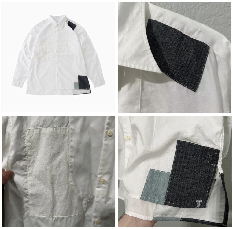 VISVIM CHORE P.W. SHIRT L/S - WHITE SIZE 2 PRE ORDER ITEM (預訂中)