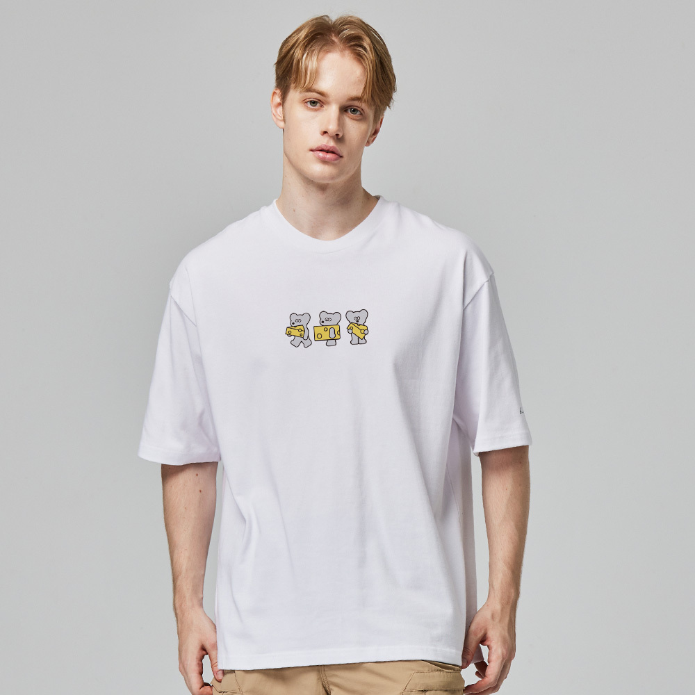 ANDY THE MOUSE,ANDY,安迪老鼠,T恤,厚磅T,重磅純棉T,寬版T,挺版短T,男女共版T,寬版T,棉T,精梳棉,印花T恤,潮流T恤,日系插畫T,中性T恤,親膚棉T,夏季T恤,扎實,柔軟,不悶熱,親膚