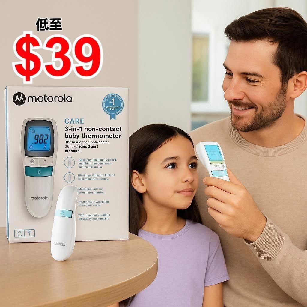 Motorola Care 3in1 非接觸式額頭溫度計