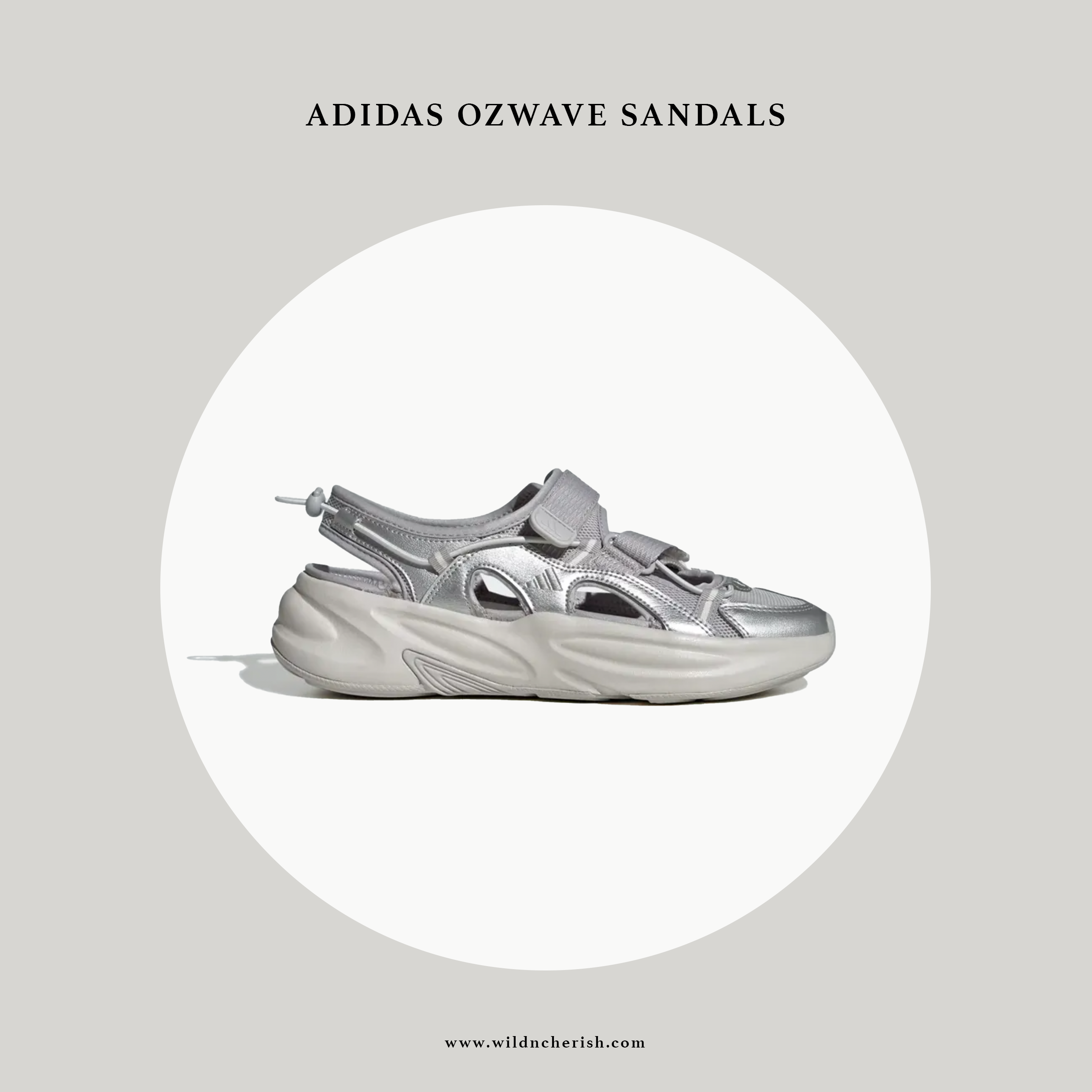 預訂 | Adidas Ozwave Sandals 涼鞋 灰銀色 男女裝