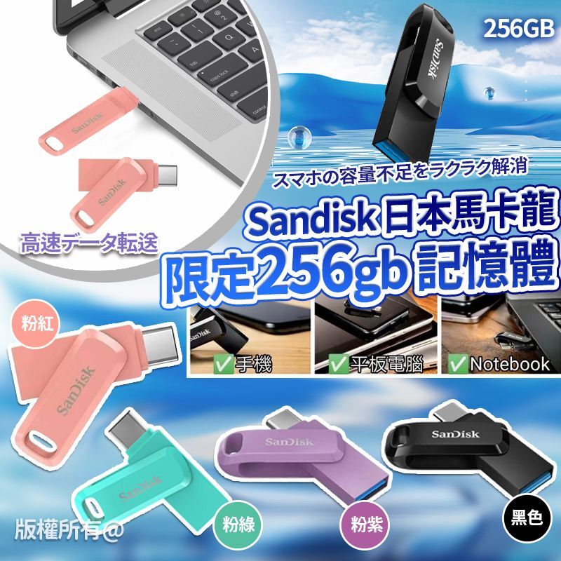 Sandisk 日本馬卡龍限定記憶體