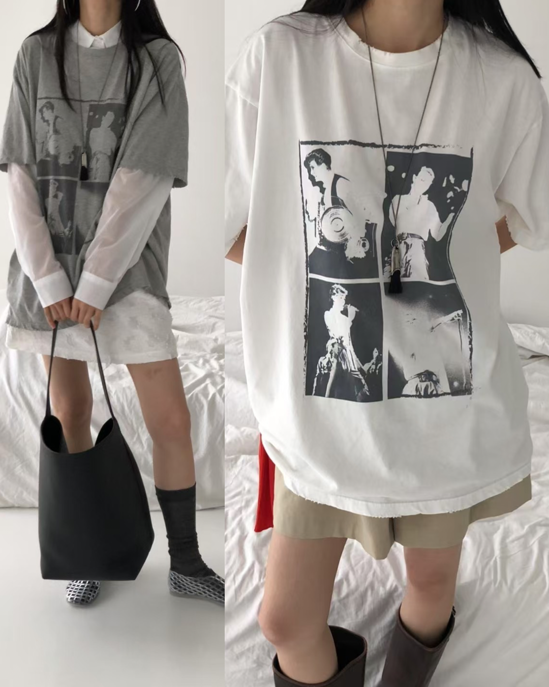 預 購 產 品 丨韓國女裝 - 型格個性寬鬆短袖上衣  Made In Korea（ 預計兩星期後發貨 ）