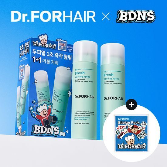 [31/05 - 31/07] Dr.FORHAIR x BDNS Phyto Fresh Cooling Spray 150ml [Olive Young Double Planning Set]