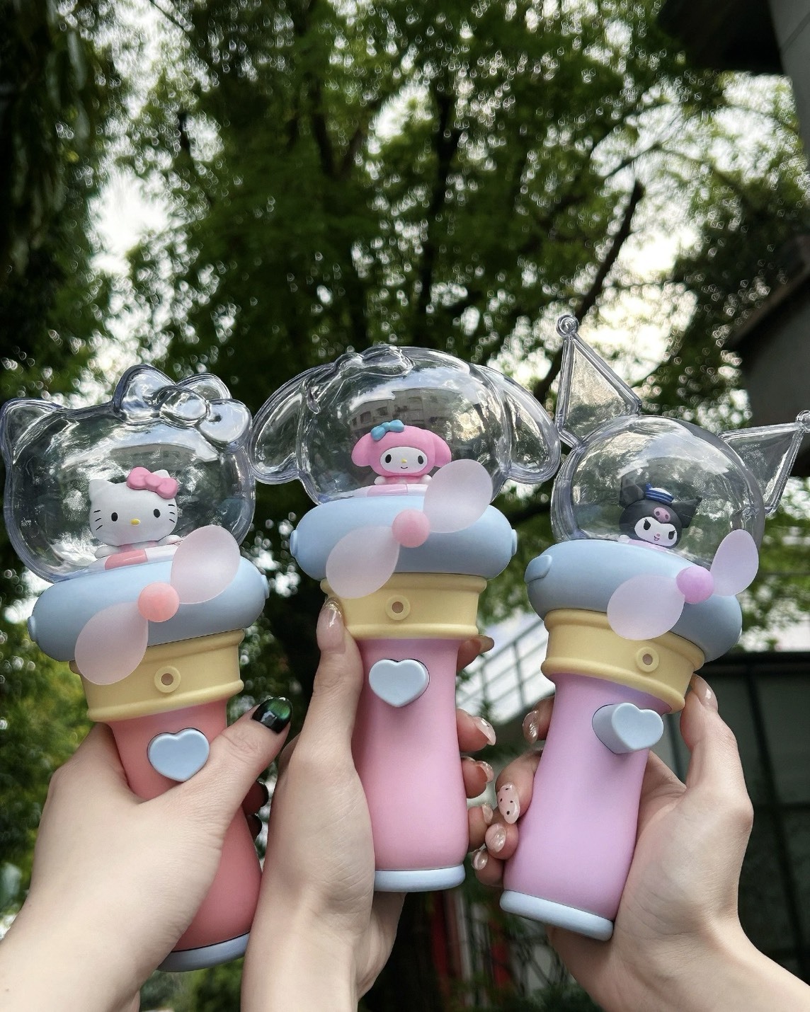 三麗鷗 夏日泡泡 噴霧手持風扇盲盒