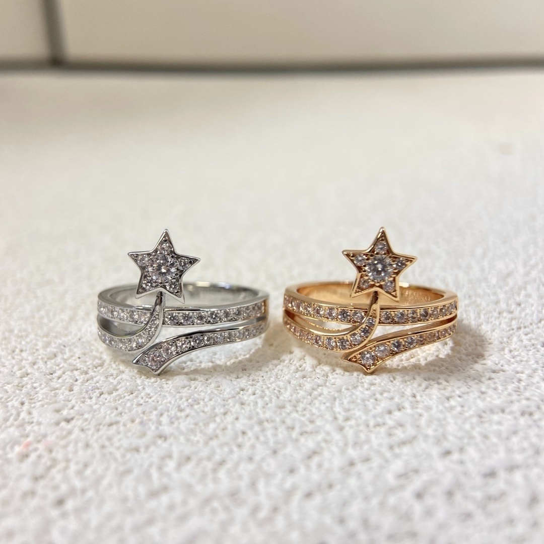 18k’comete’香奶奶慧星流星滿鑽高奢定製戒