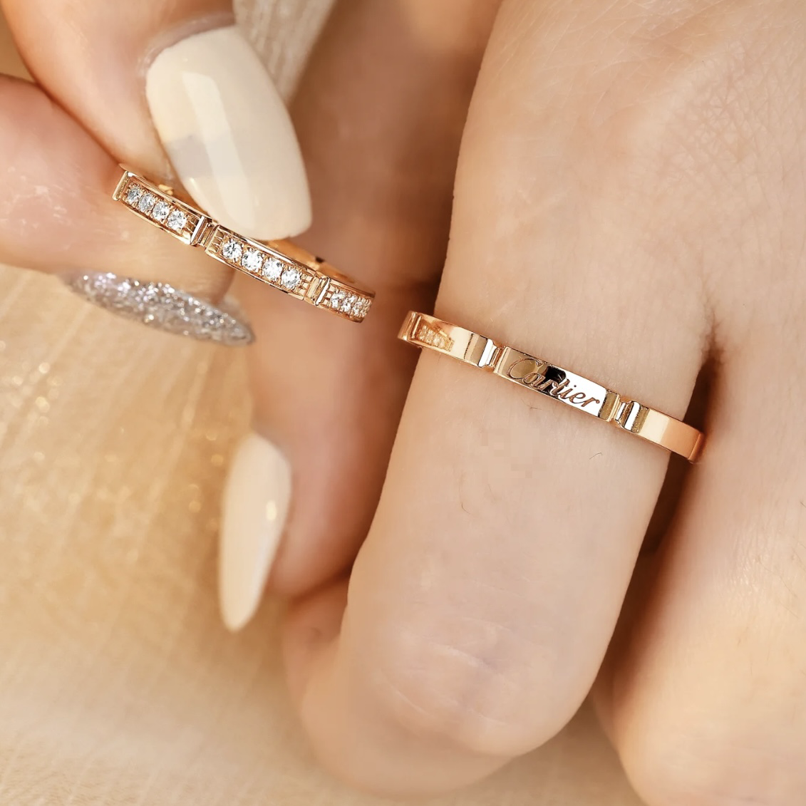 18k ct maillon”panthere獵豹系列高奢定製對戒