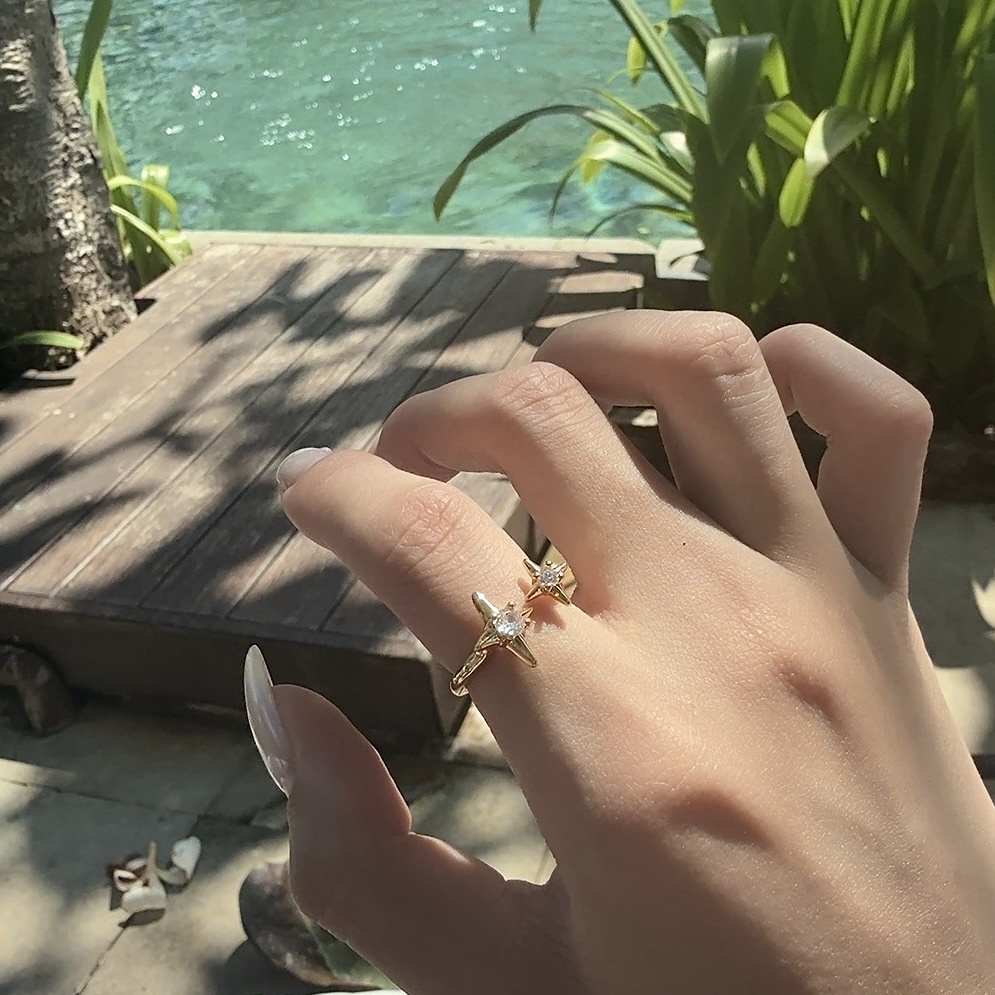 Nova’Luma Ring雙星四芒星開口戒