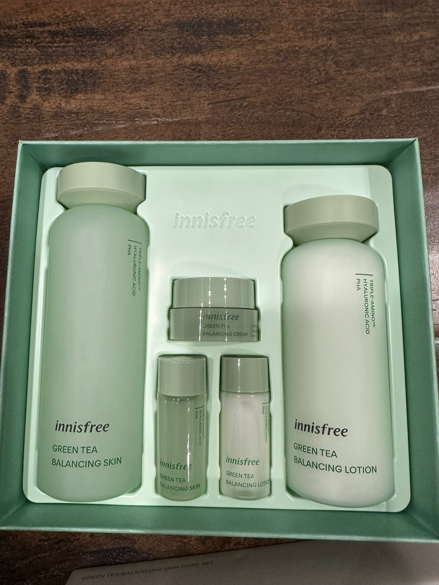 【現貨】Innisfree G060409 綠茶平衡保濕5件套裝