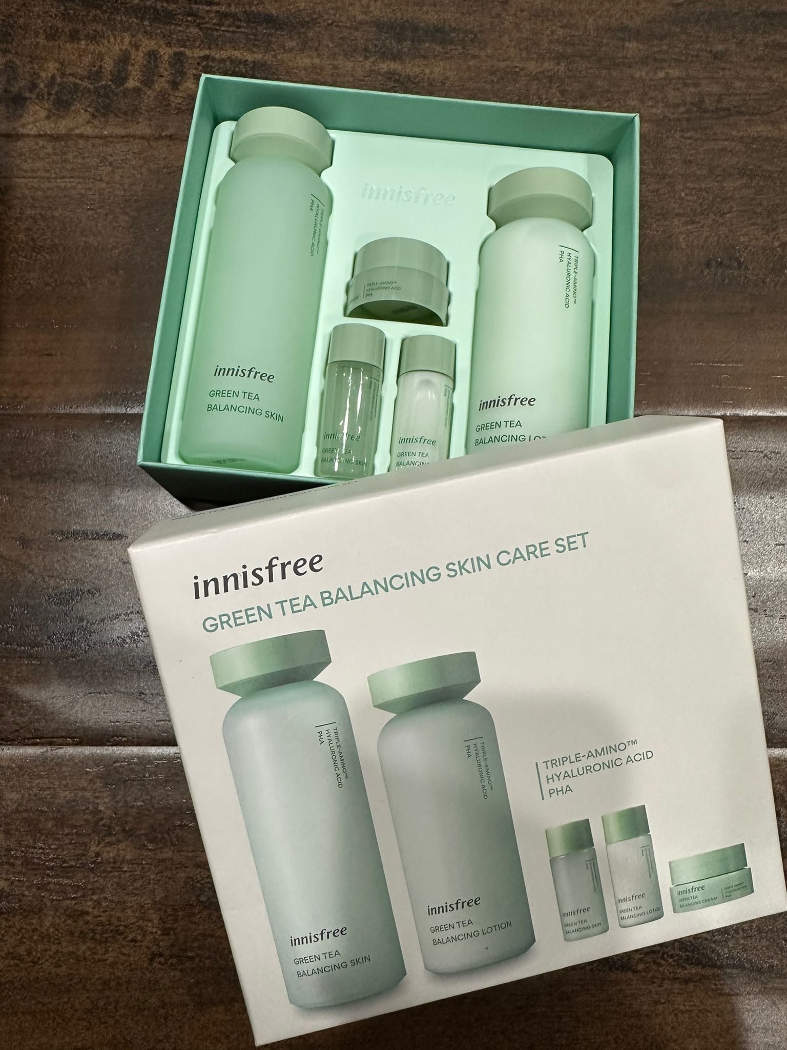 【現貨】Innisfree G060409 綠茶平衡保濕5件套裝
