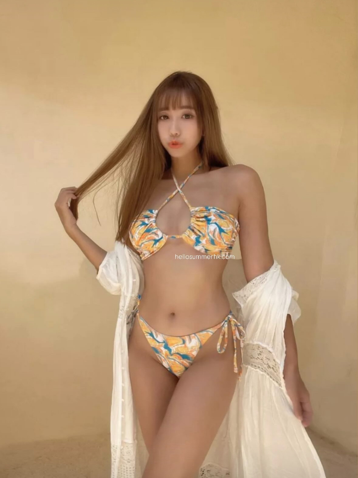 SSK037 Sunset Ink 2-Piece Swimsuit Bikini Set