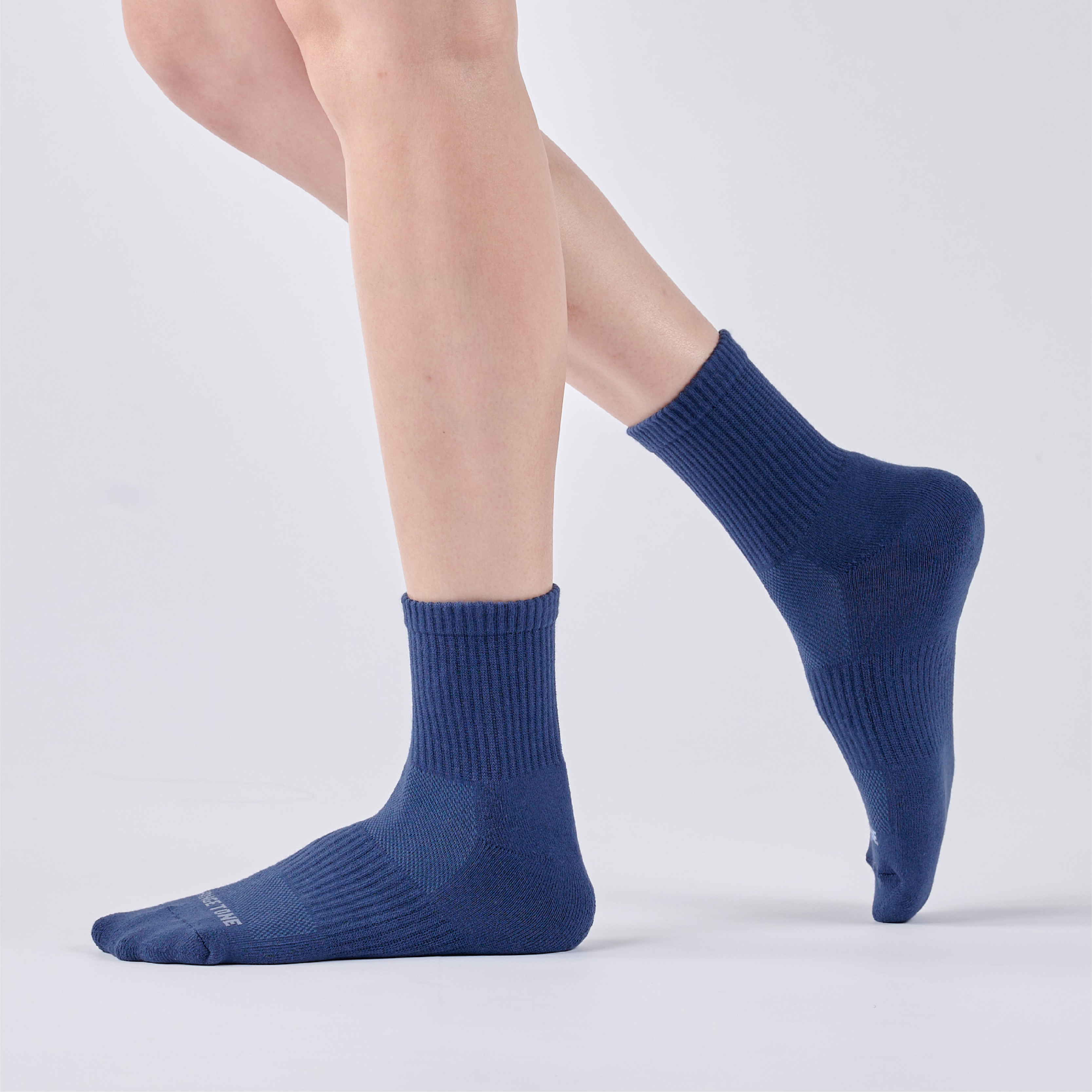 抑菌足弓氣墊短襪〈丈青〉