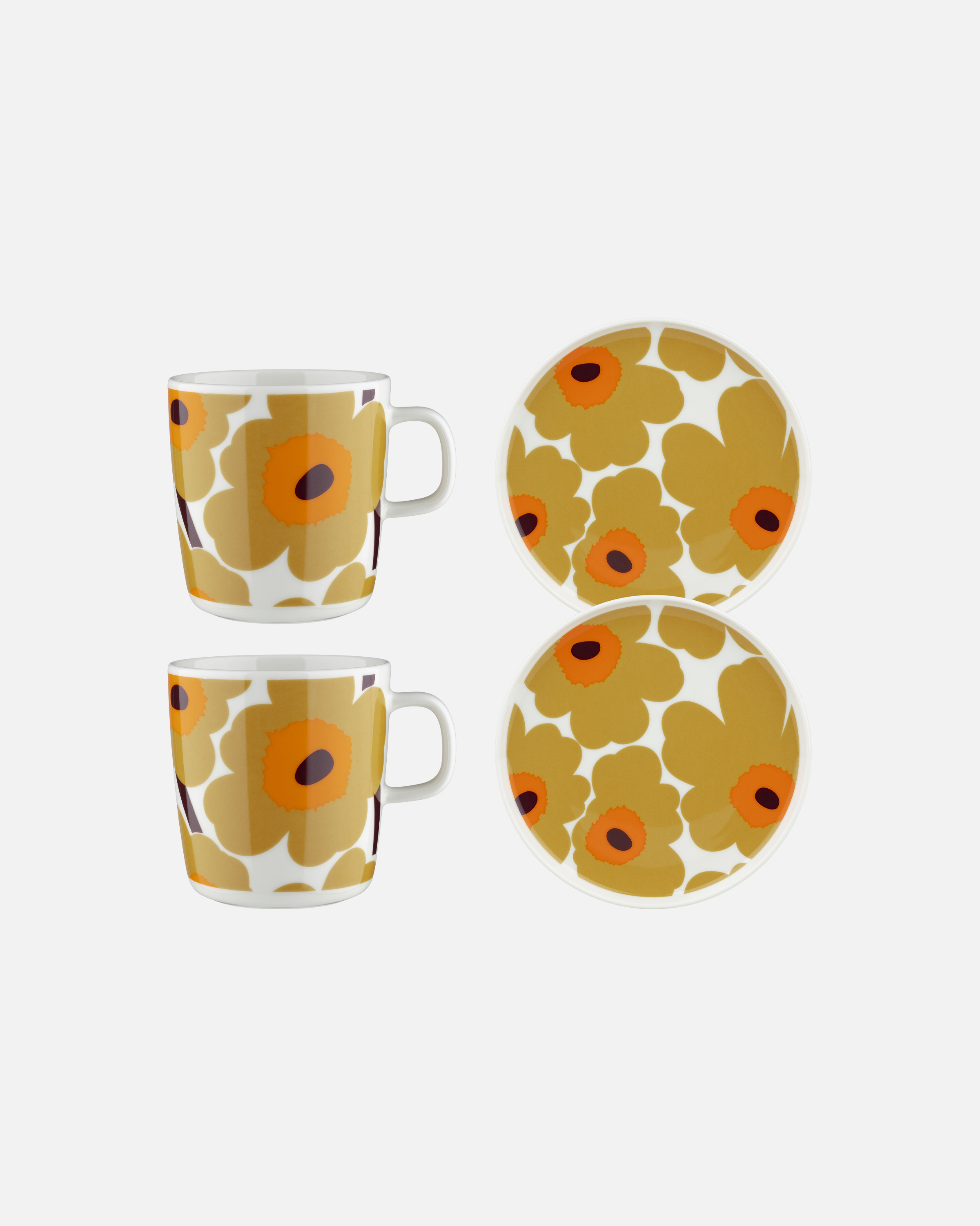 UNIKKO 印花馬克杯餐盤2件套組