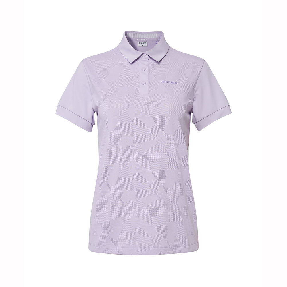 【EIDER】女涼感短袖POLO上衣/25EDWM25208-[木炭黑、丁香紫]