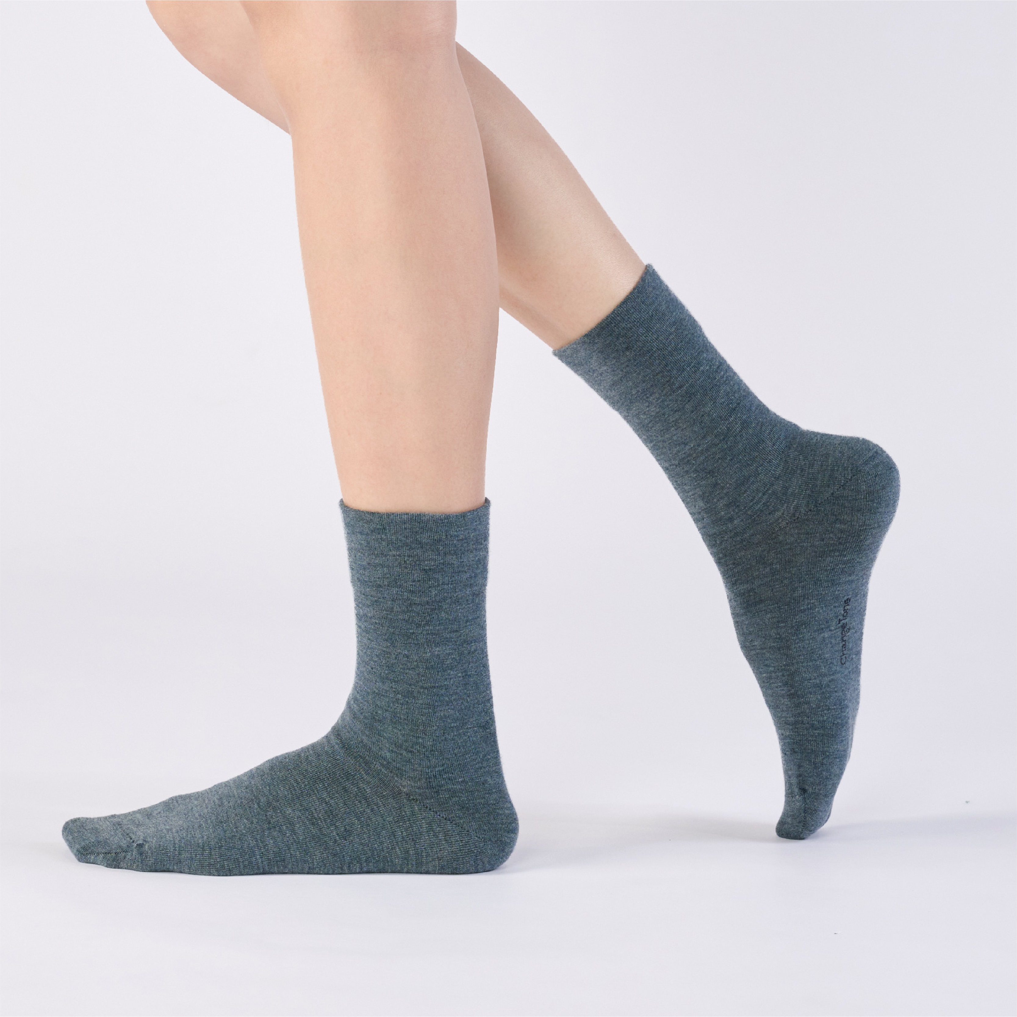 抑菌無痕寬口襪〈灰〉