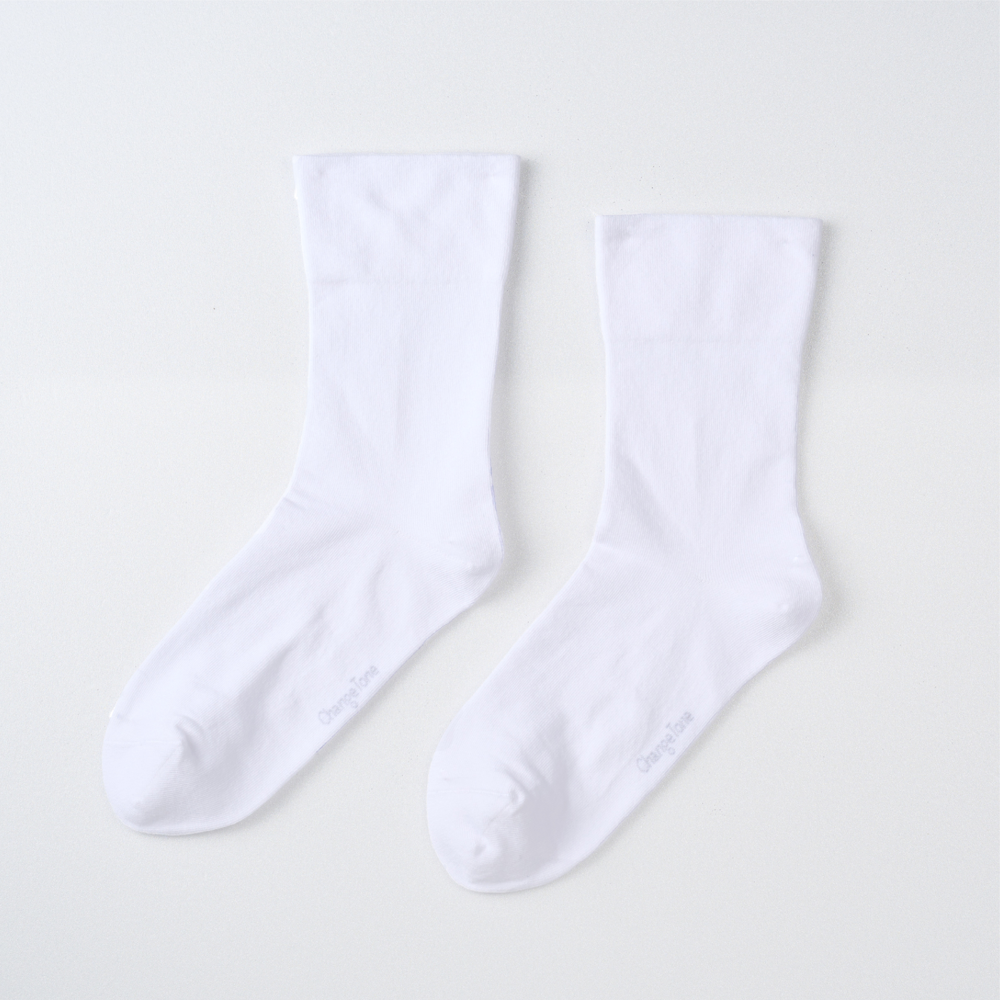 抑菌無痕寬口襪〈白〉