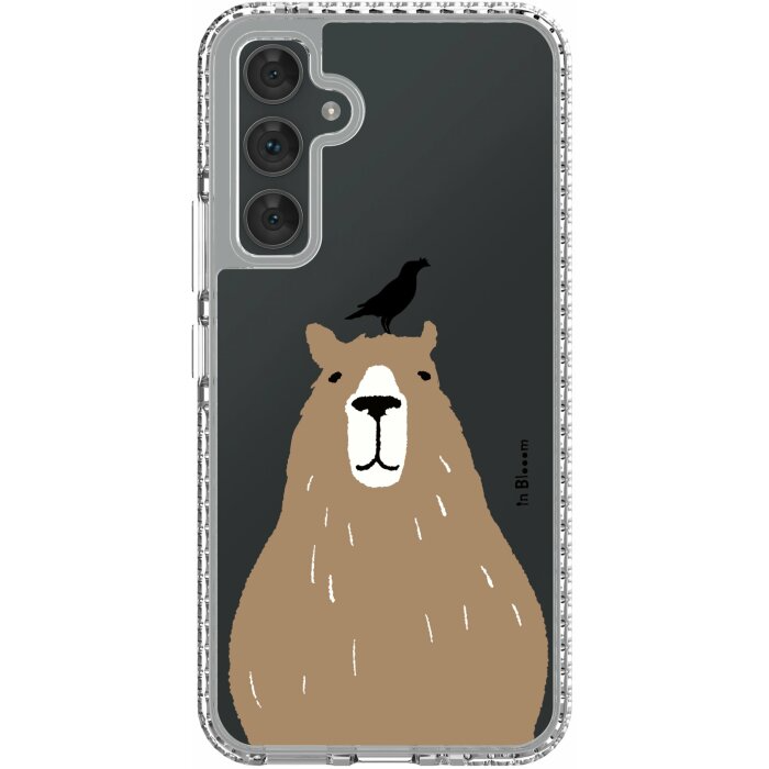 inblooom x The Hood Golden Case-Samsung Galaxy A54/inBlooom Zoo/Capybara and Crested Myna