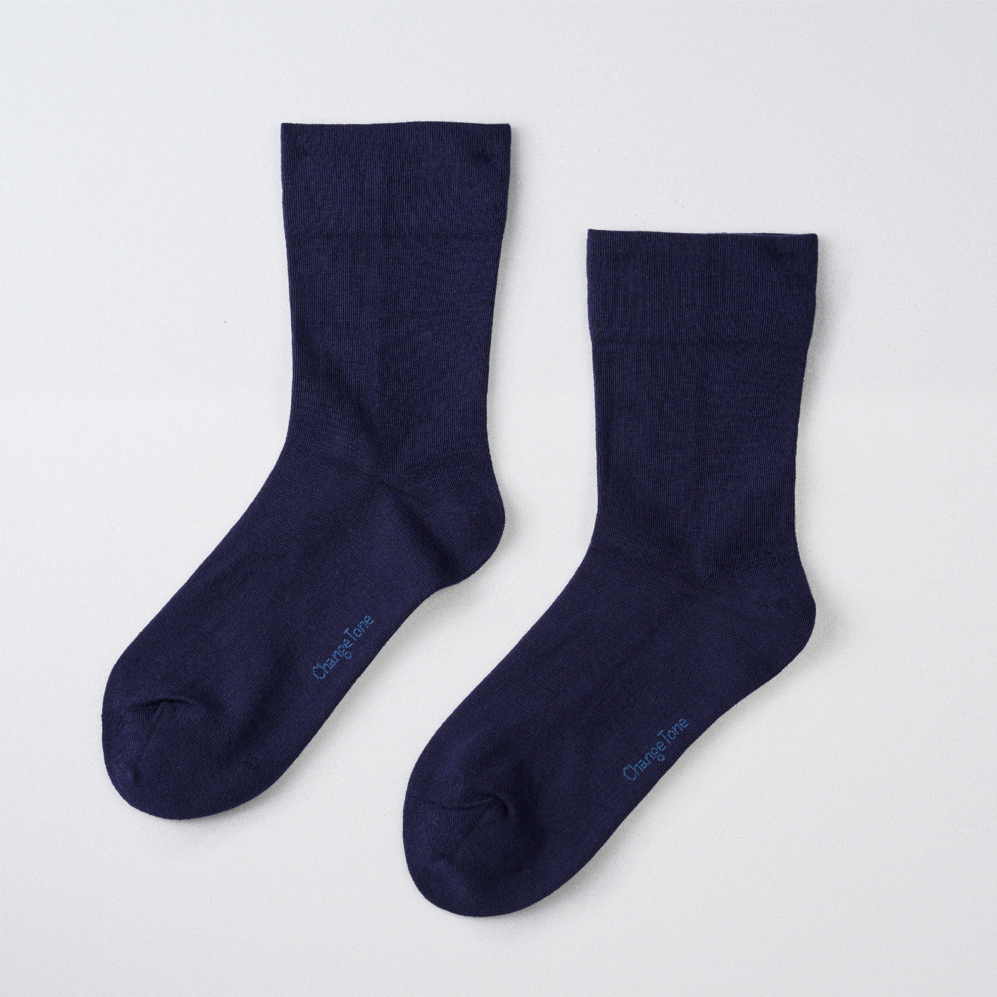 抑菌無痕寬口襪〈深藍〉