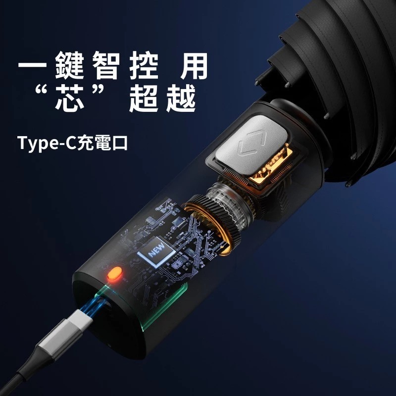 全電動黑科技雨傘 24骨加強抗風