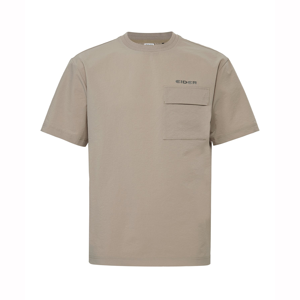 【EIDER】男排汗快乾短袖上衣/25EDMM25266-[卡其駝、經典黑]