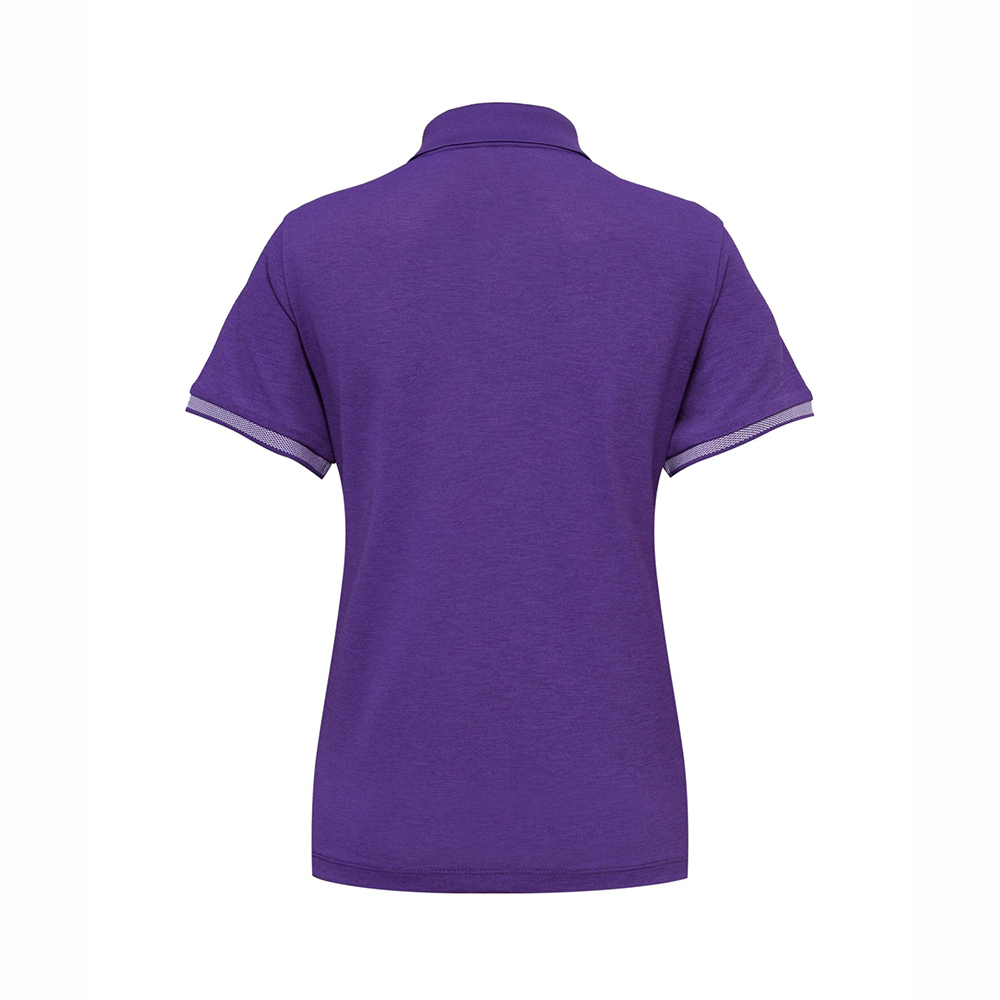 【EIDER】女涼感短袖POLO上衣/25EDWM25209-[電光紫、奶油白]