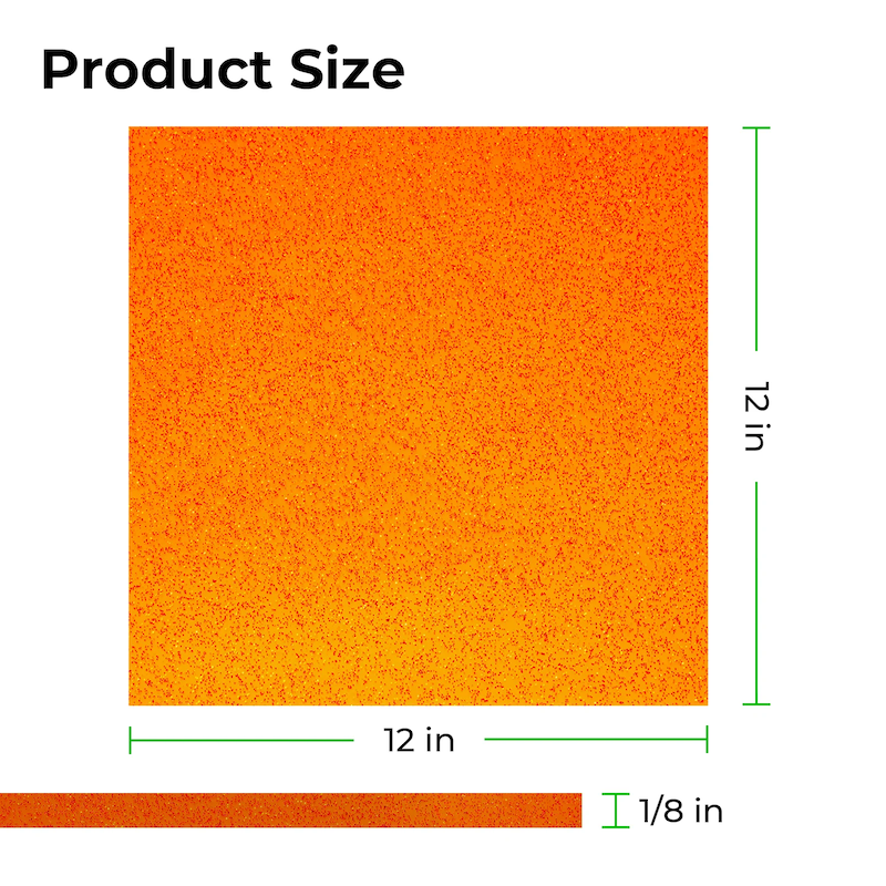 DTSL_Makeblock xTool 3mm Orange Glitter Translucent Acrylic_Size