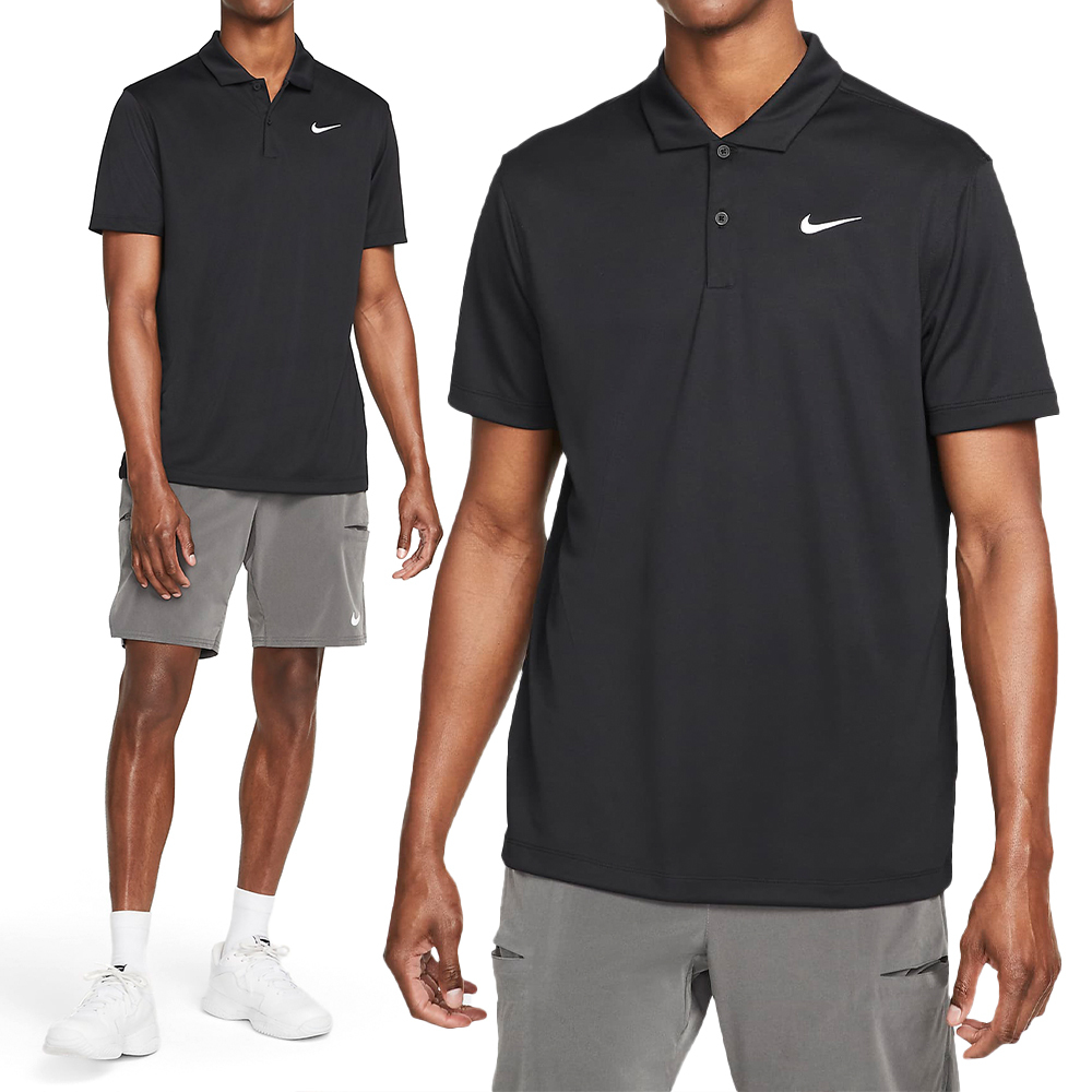Nike NKCT DF Polo Solid 男款 黑色 網球 機能 吸濕 排汗 運動 短袖 DH0857-010