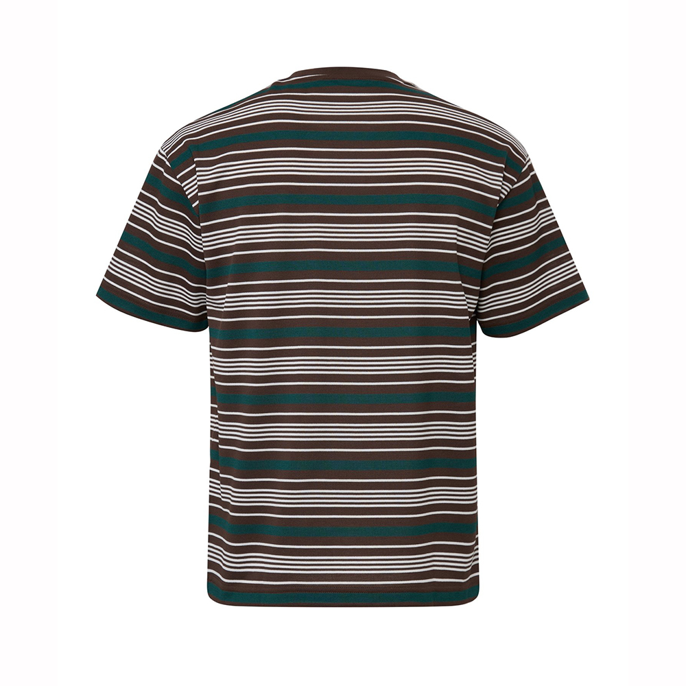 【EIDER】男條紋短袖上衣/25EDMM25271-[可可棕、經典黑]