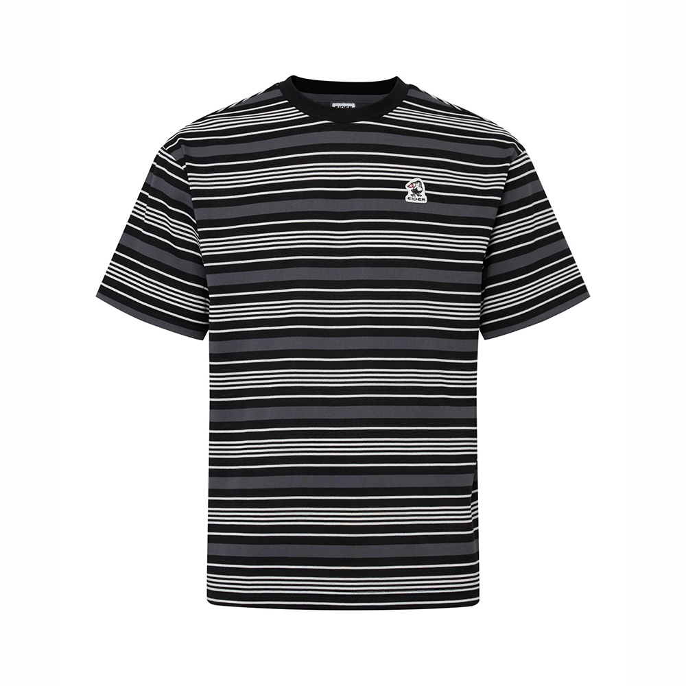 【EIDER】男條紋短袖上衣/25EDMM25271-[可可棕、經典黑]