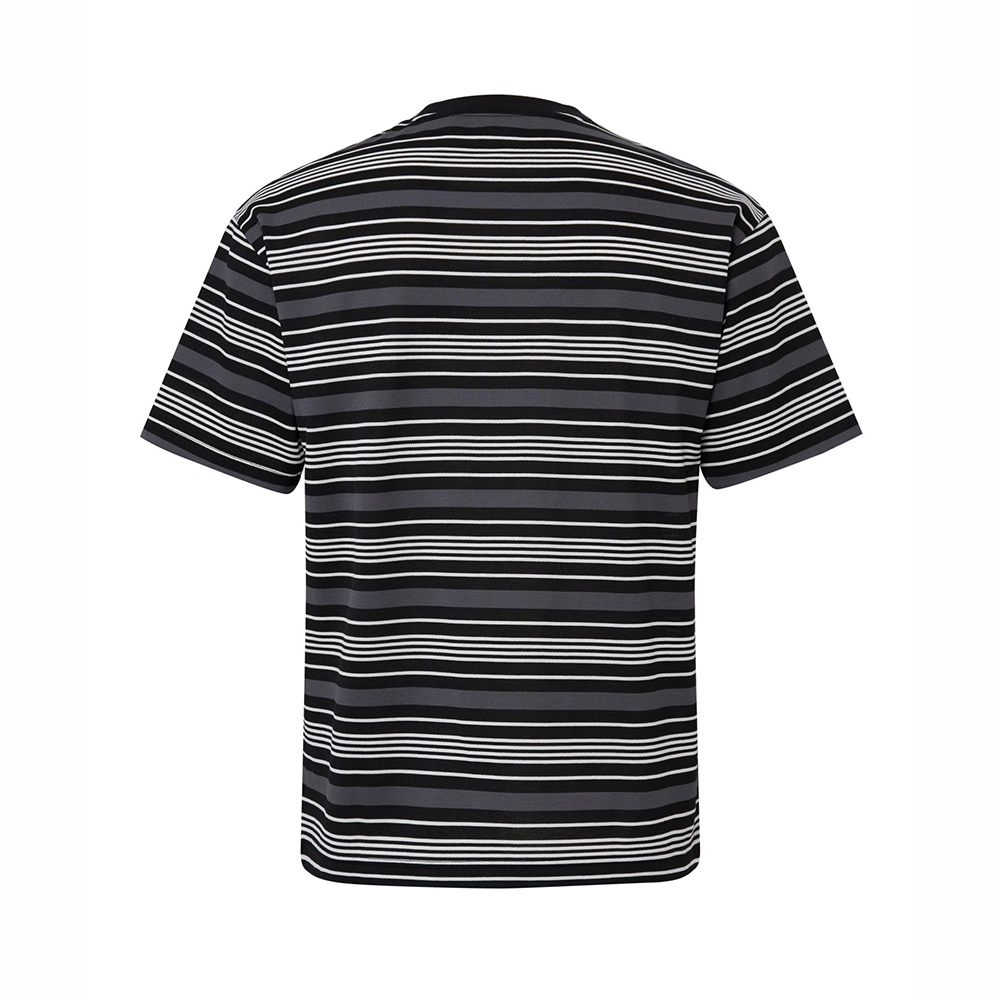 【EIDER】男條紋短袖上衣/25EDMM25271-[可可棕、經典黑]