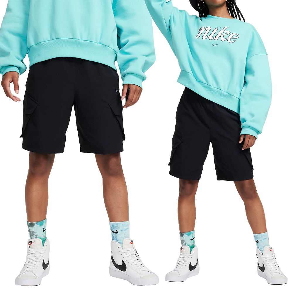 Nike K NSW City Utility Cargo Short 大童 黑色 童裝 短褲 FZ4903-010