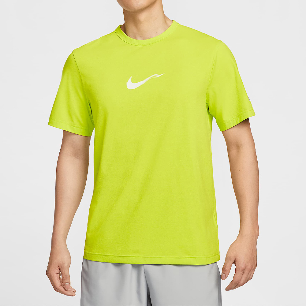 Nike AS M NK DF UV Hyverse  SS OPP2 男款 黃綠色 訓練 短袖 HV4882-389