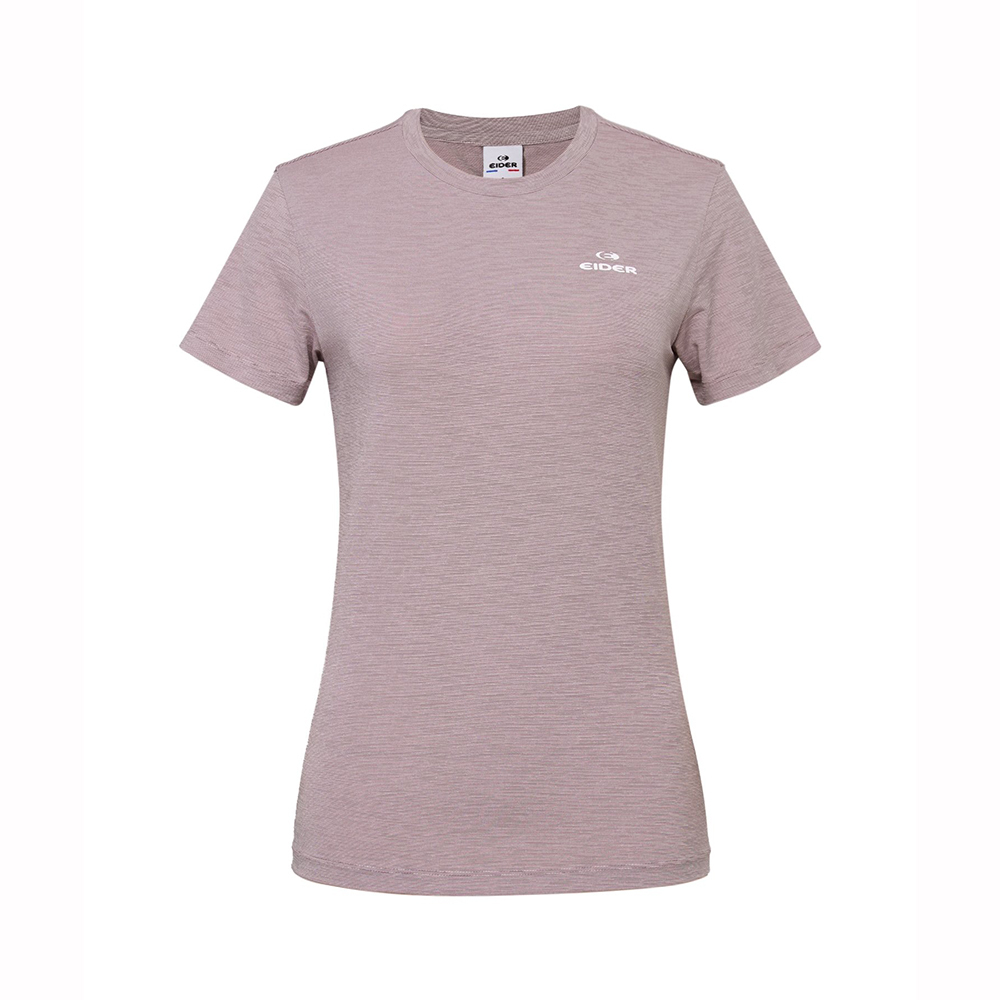 【EIDER】女彈性短袖圓領上衣/25EDWM25287-[灰綠、灰粉、經典黑]