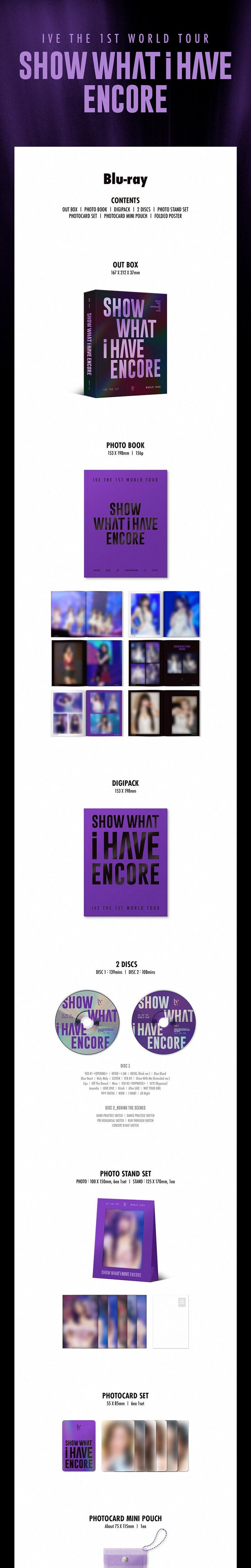 IVE SHOW WHAT I HAVE ENCORE kit レイ スタシ IVE THE 1ST WORLD TOUR 〈SHOW WHAT I HAVE〉 ENCORE BLU-RAY