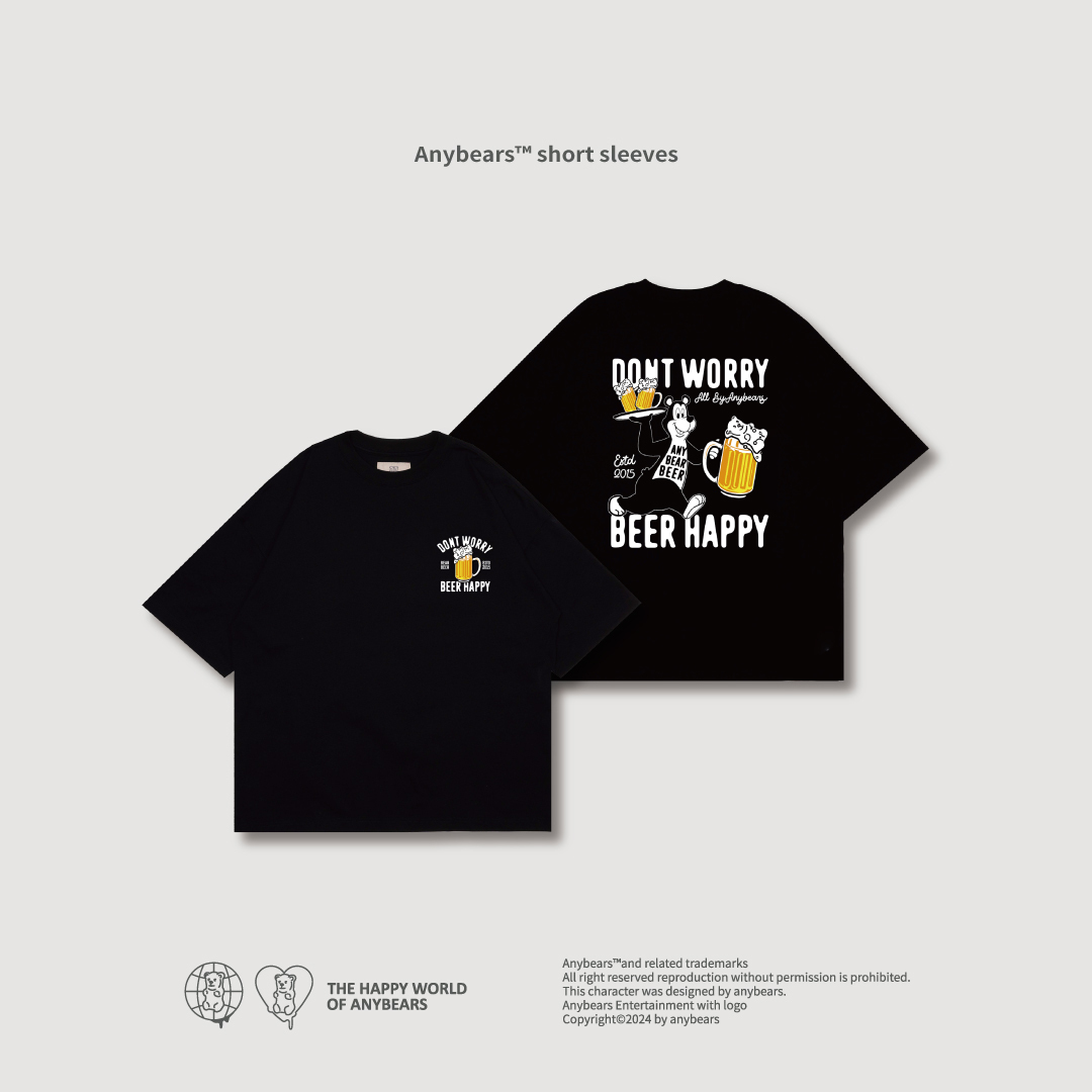 ANYBEARS® Beer BEAR 啤酒熊 短Tee