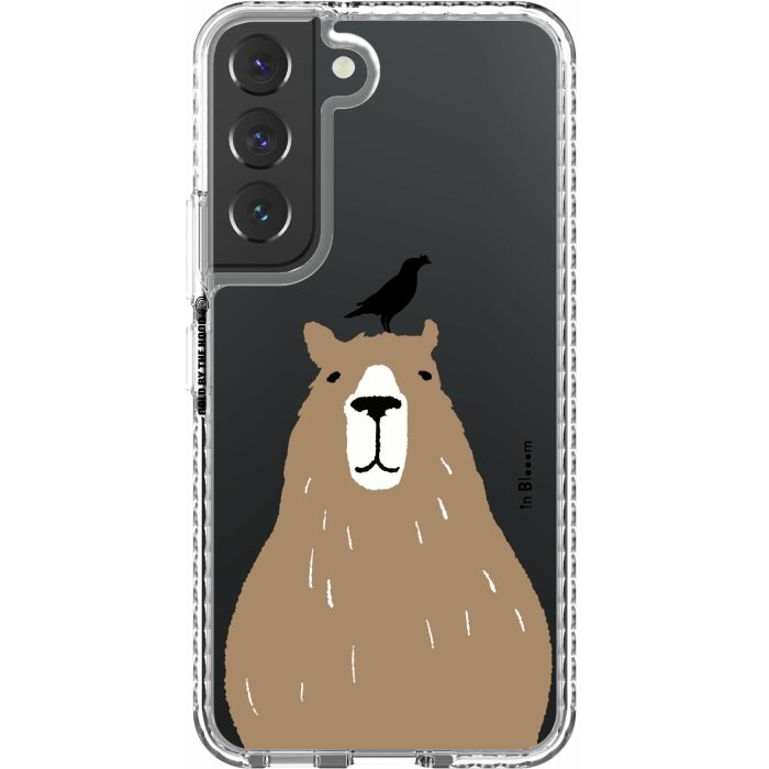 inblooom x The Hood Golden Case-Samsung Galaxy S22/S22+/inBlooom Zoo/Capybara and Crested Myna