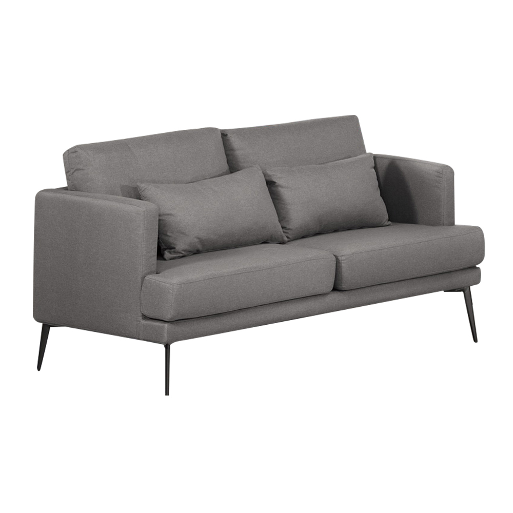 喬迪布面沙發雙人座/二人座沙發椅-附抱枕(兩色可選)